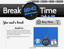 Tablet Screenshot of breaktimeapp.com